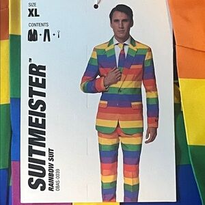 Suitmeister Men's Rainbow Suit NWT